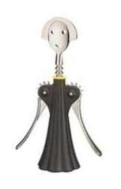 Alessi 'Anna G' Corkscrew, Black